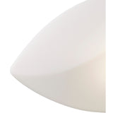 Natura 2 Light Outdoor Flush Ceiling/Wall Light - Matt White/Opal White