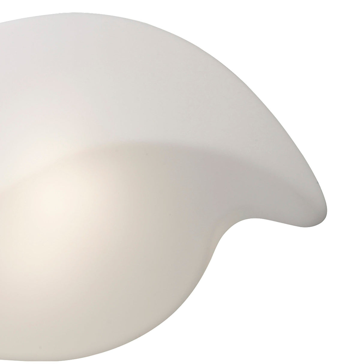 Natura 2 Light Outdoor Flush Ceiling/Wall Light - Matt White/Opal White