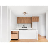 Nature CCT Dimmable LED Ceiling Retractable Fan Light With Remote & APP Control - White/Brown