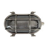 Horatio Junior Oval Bulkhead Light IP64 - Satin Nickel