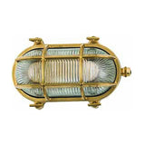Horatio Junior Oval Bulkhead Light IP64 - Raw Brass
