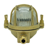 Horatio Junior Oval Bulkhead Light IP64 - Raw Brass