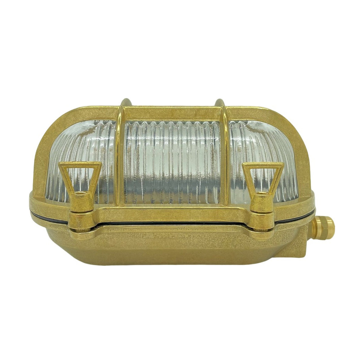Horatio Junior Oval Bulkhead Light IP64 - Raw Brass