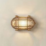 Horatio Junior Oval Bulkhead Light IP64 - Raw Brass
