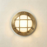 Marina Guard Circular Bulkhead Light IP64 - Raw Brass