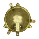 Mini Compass Round Bulkhead Light IP44 - Raw Brass