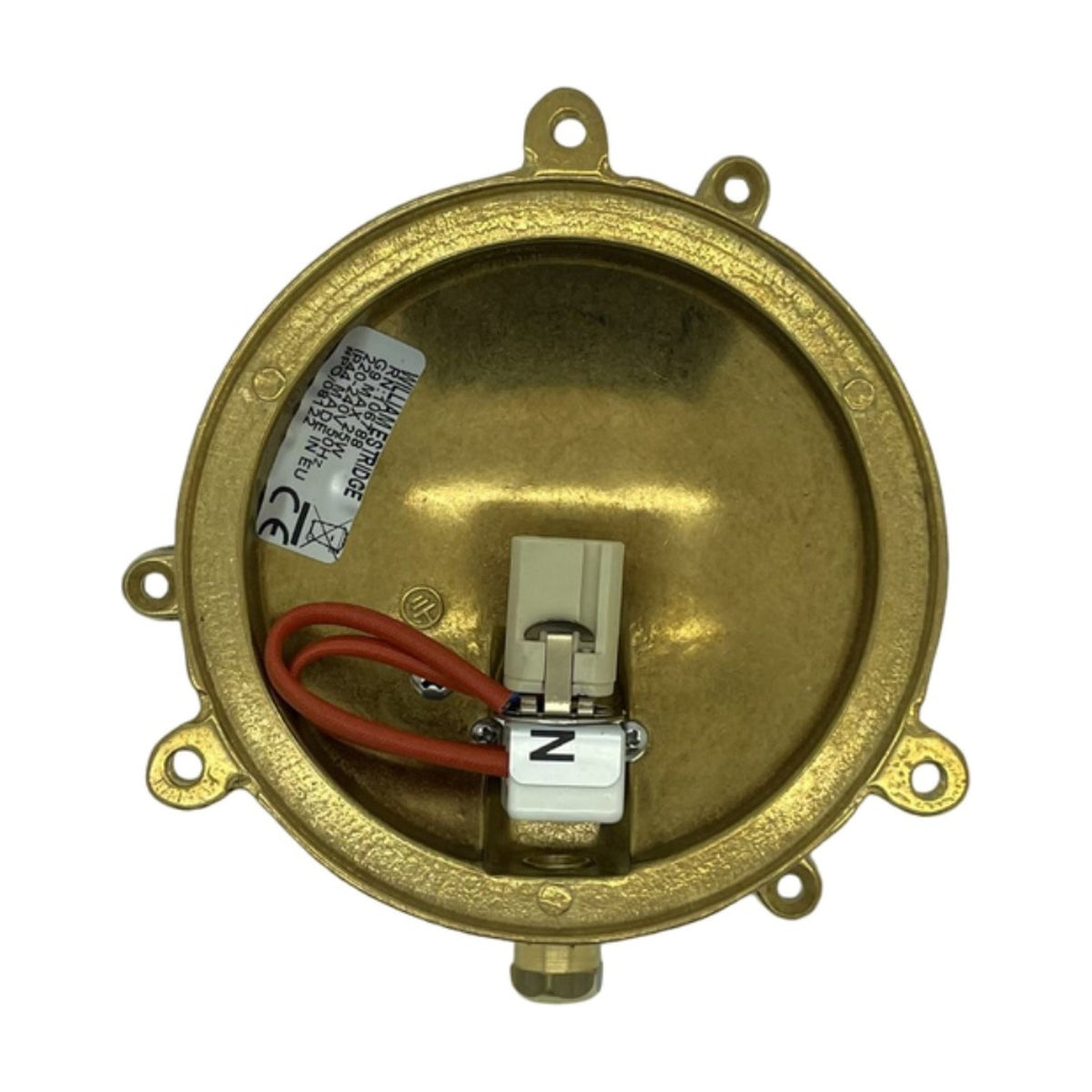 Mini Compass Round Bulkhead Light IP44 - Raw Brass