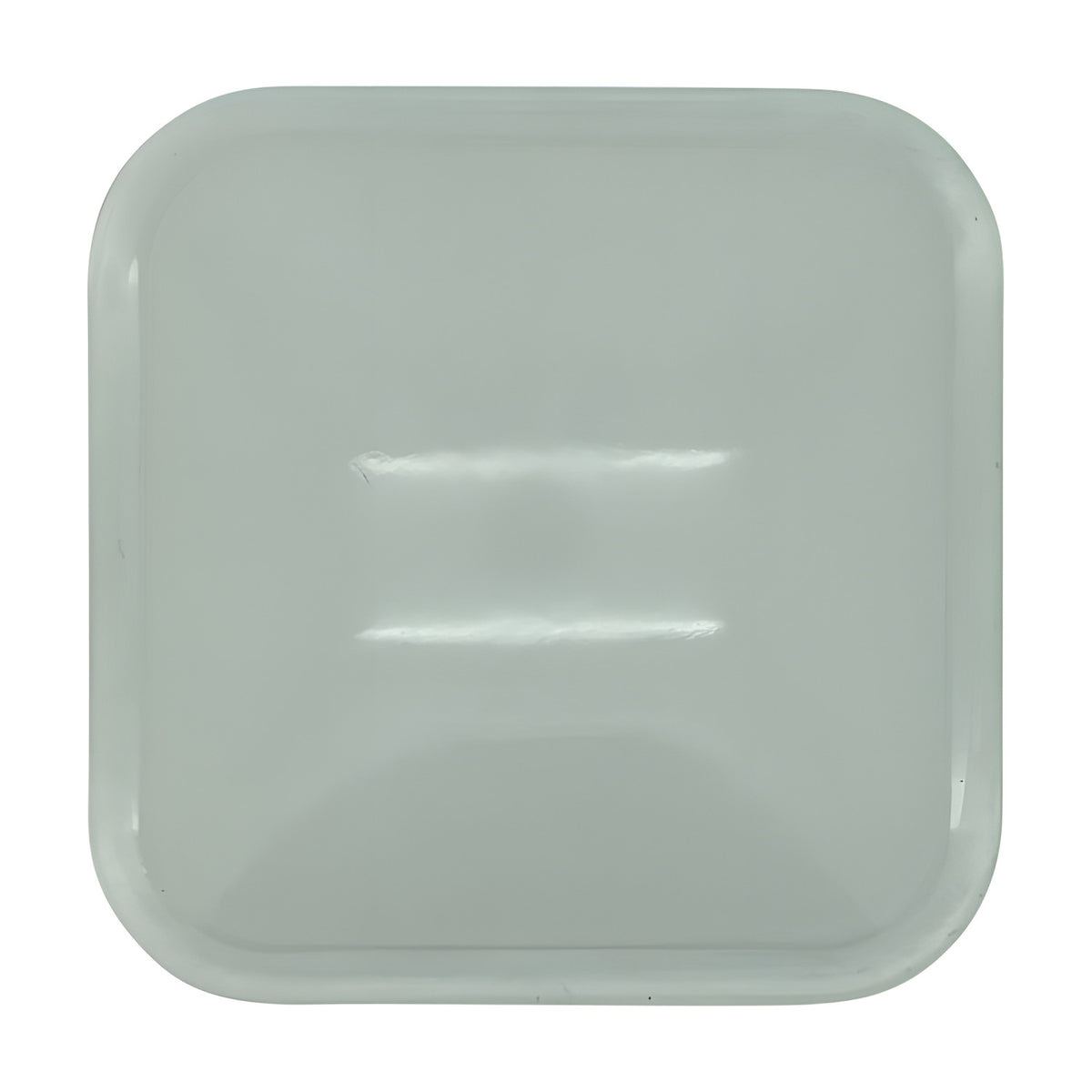 Francis Outdoor Wall Light replacement glass panel, a square prismatic glass shade with rounded corners in a neutral tone, shown on a plain white background.