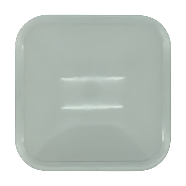 Francis Outdoor Wall Light replacement glass panel, a square prismatic glass shade with rounded corners in a neutral tone, shown on a plain white background.