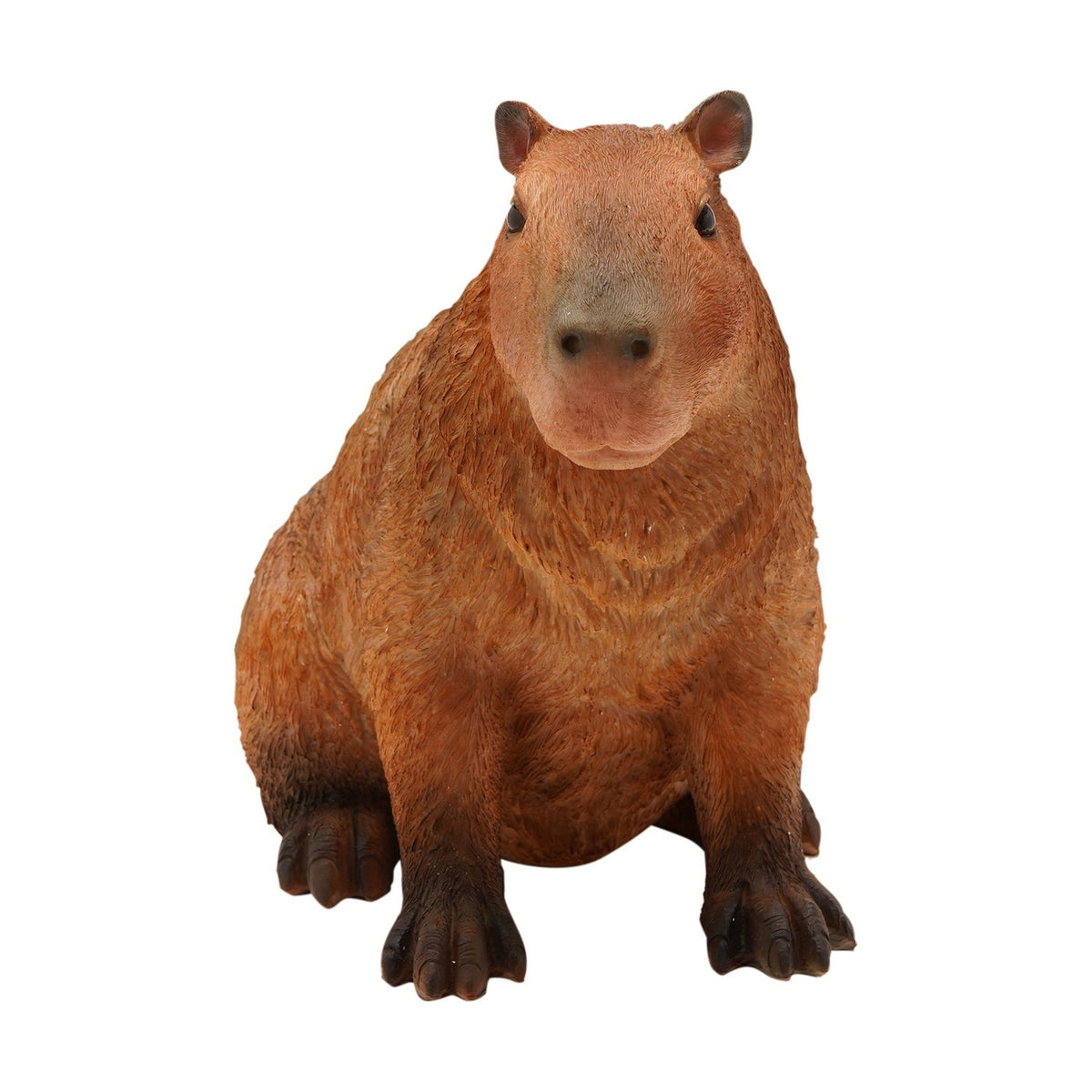 Sitting Capybara Resin Figurine 29.5cm - Brown