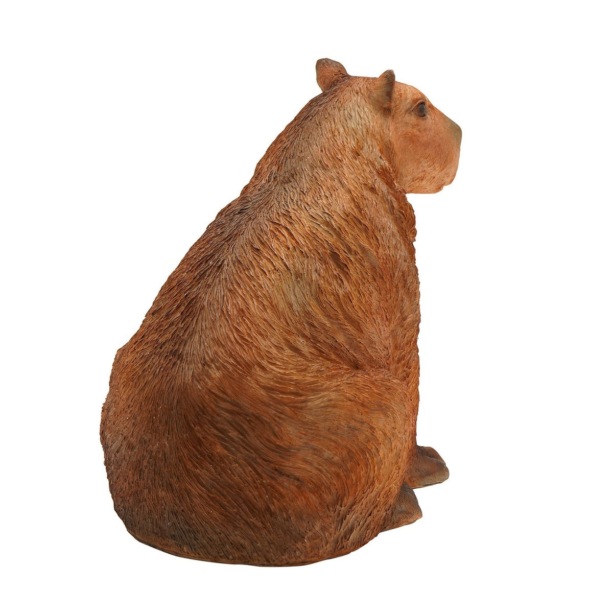 Sitting Capybara Resin Figurine 29.5cm - Brown