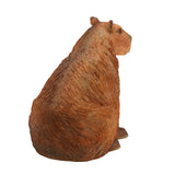 Sitting Capybara Resin Figurine 29.5cm - Brown