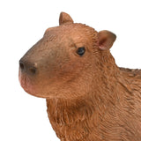 Sitting Capybara Polystone Resin Figurine 14cm - Brown