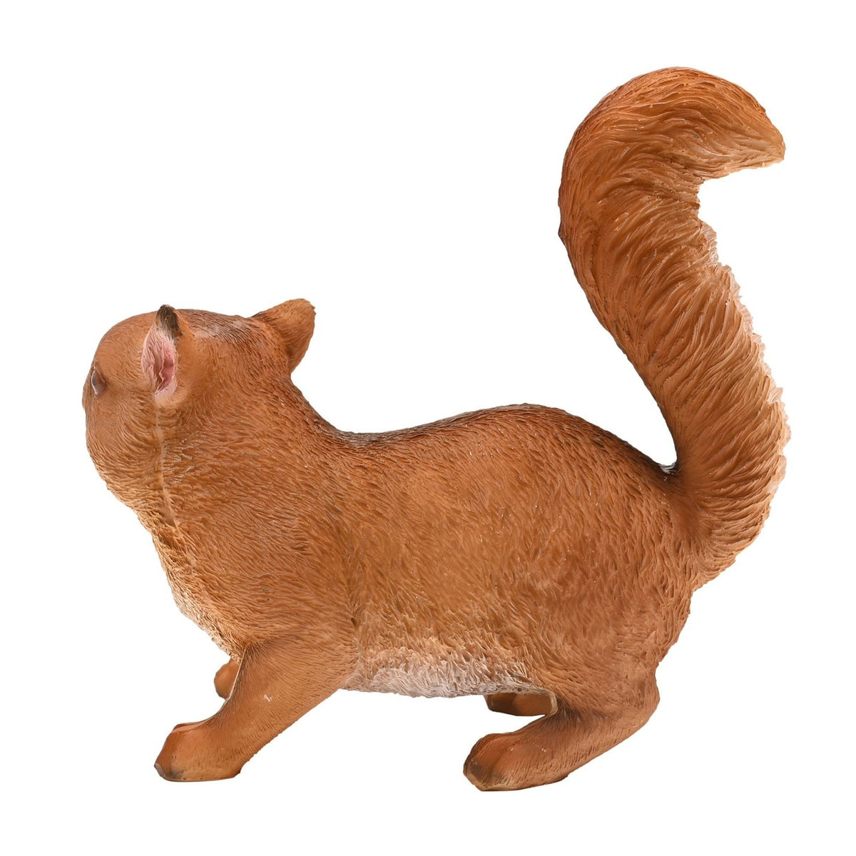 Squirrel Resin Figurine with Raised Bushy Tail 15cm - Brown