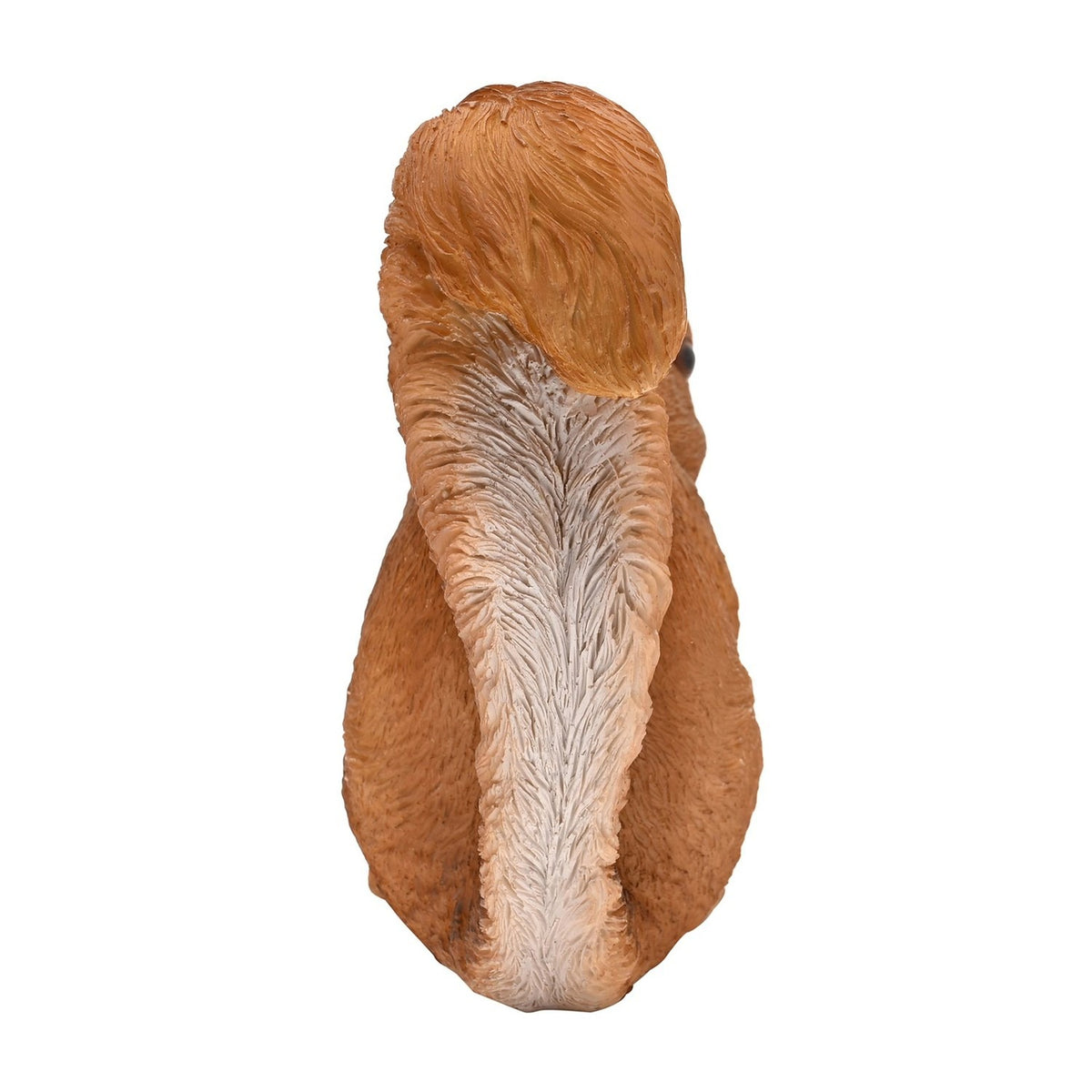 Sitting Squirrel Resin Figurine with Pine Cone 6.5cm - Brown