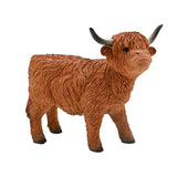 Standing Highland Cow Resin Figurine 15cm - Brown