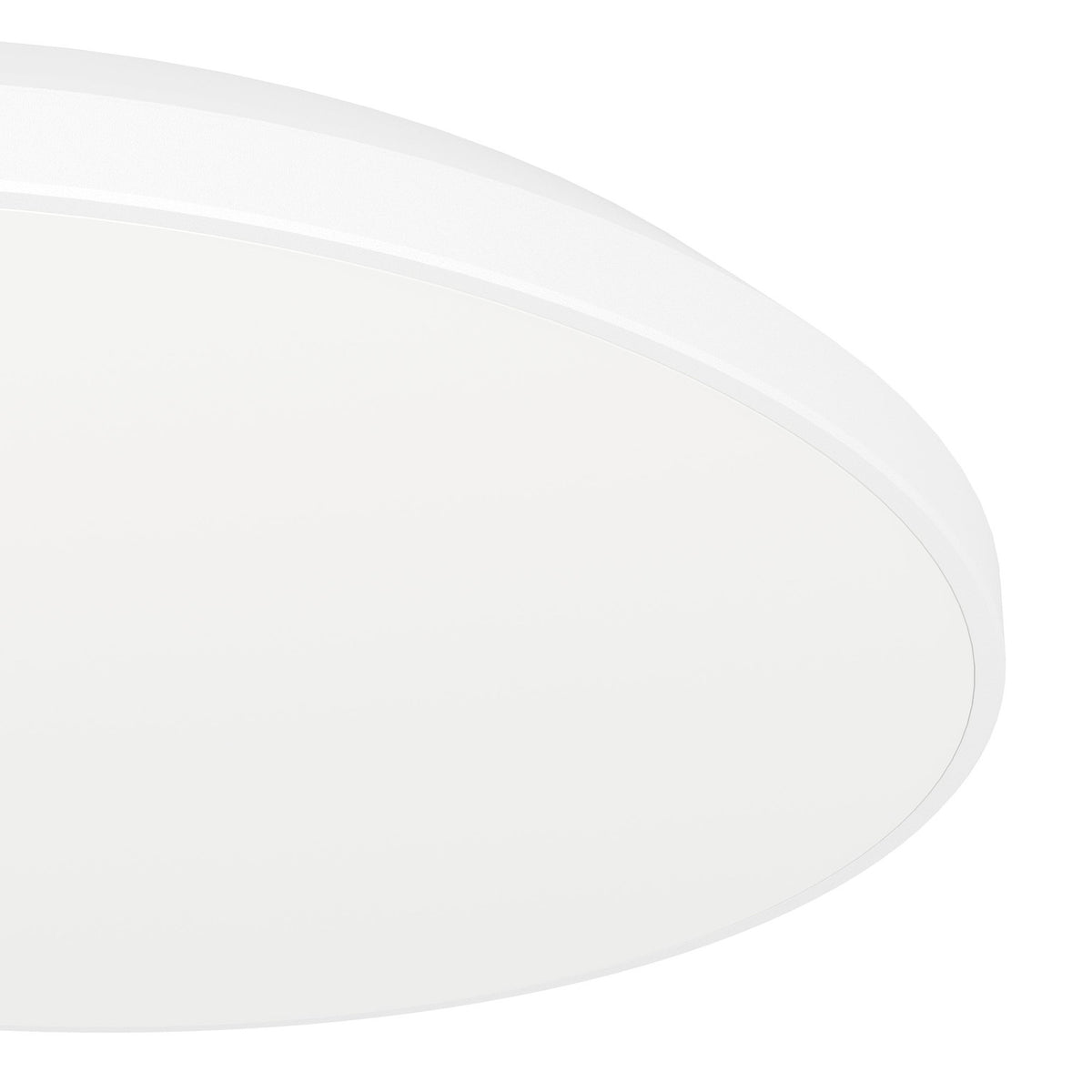 Close-up of the Nelbenne LED Downlight 31.5cm in white, showing its slim round profile and flat plastic diffuser against a plain white background.
