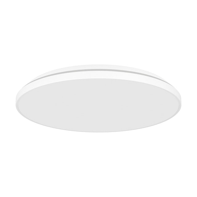 Nelbenne LED Downlight 31.5cm in white, a round slim ceiling fixture with a flat plastic diffuser, shown against a plain white background.