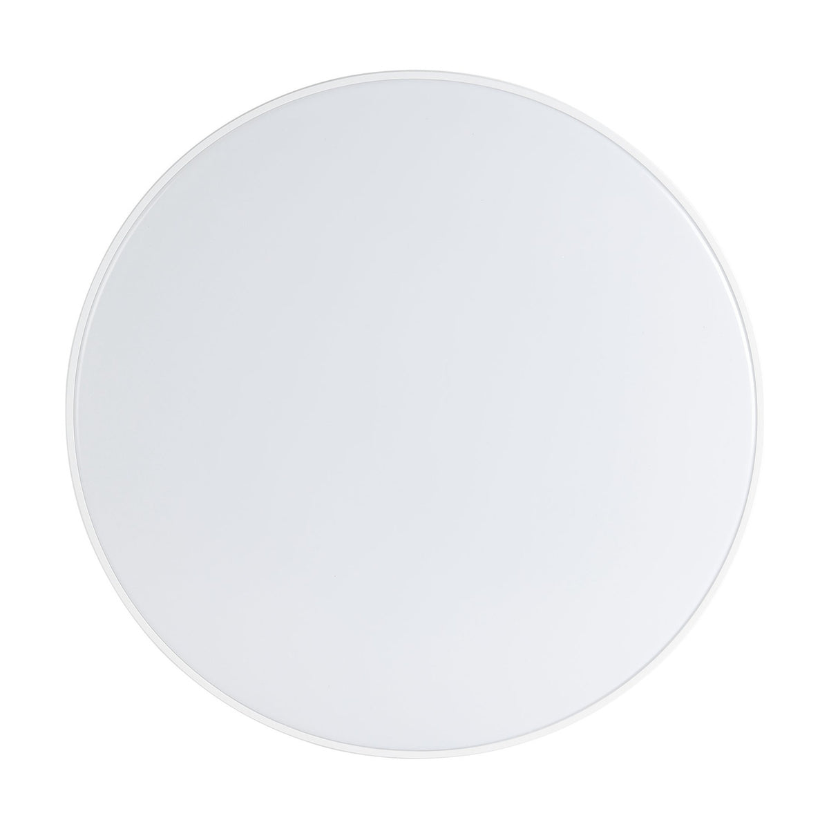 Nelbenne LED Downlight 50cm in white, a round flat ceiling fixture with a white plastic body and frosted diffuser, shown against a plain white background.