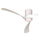 Nemo M CCT Dimmable LED Ceiling Fan Light With Remote Control - White