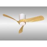 Nemo S CCT Dimmable LED Ceiling Fan Light With Remote Control - White/Brown