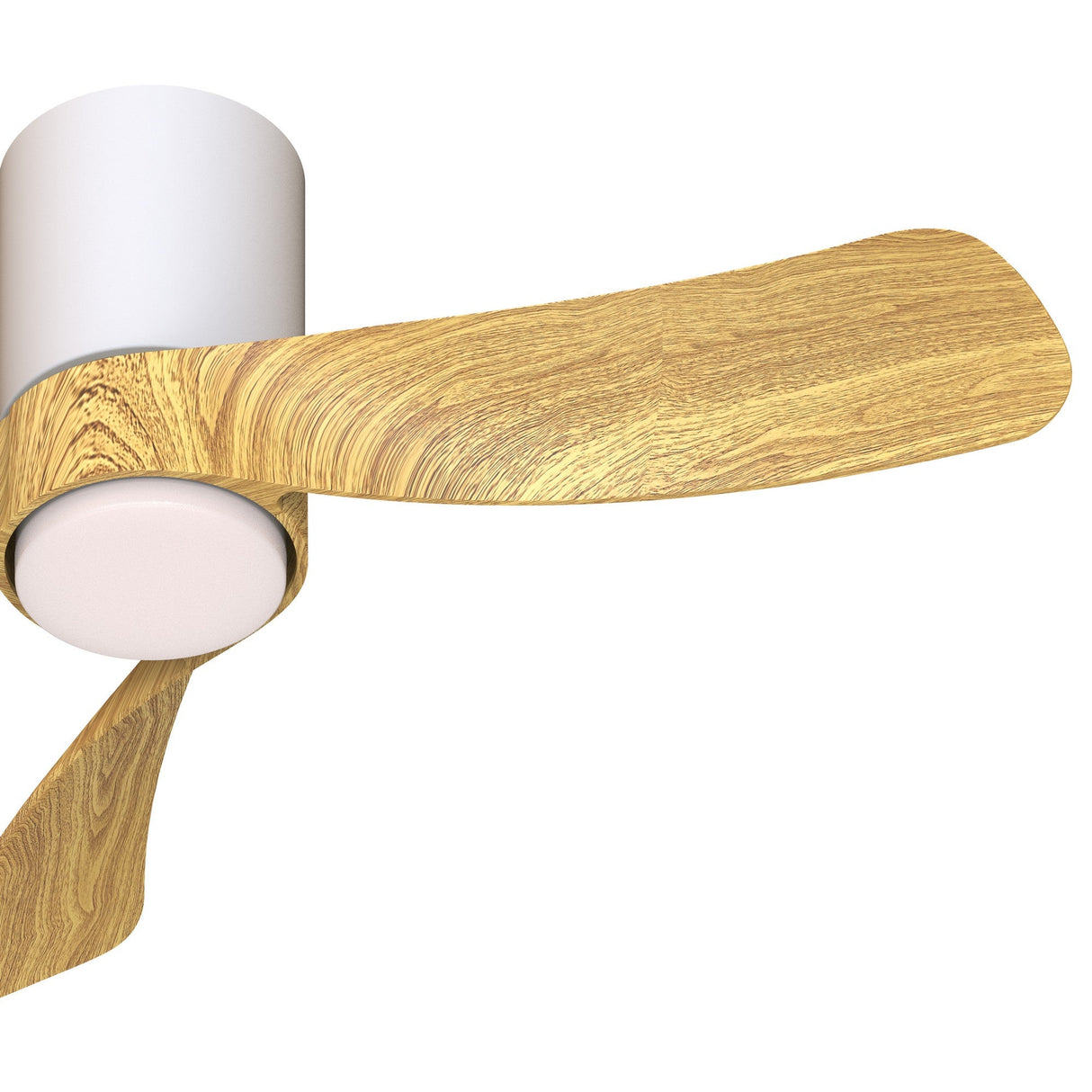 Nemo XS CCT Dimmable LED Ceiling Fan Light With Remote Control - White/Brown