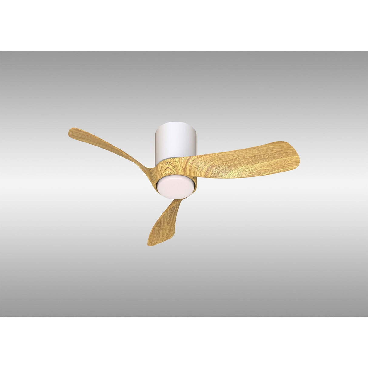 Nemo XS CCT Dimmable LED Ceiling Fan Light With Remote Control - White/Brown