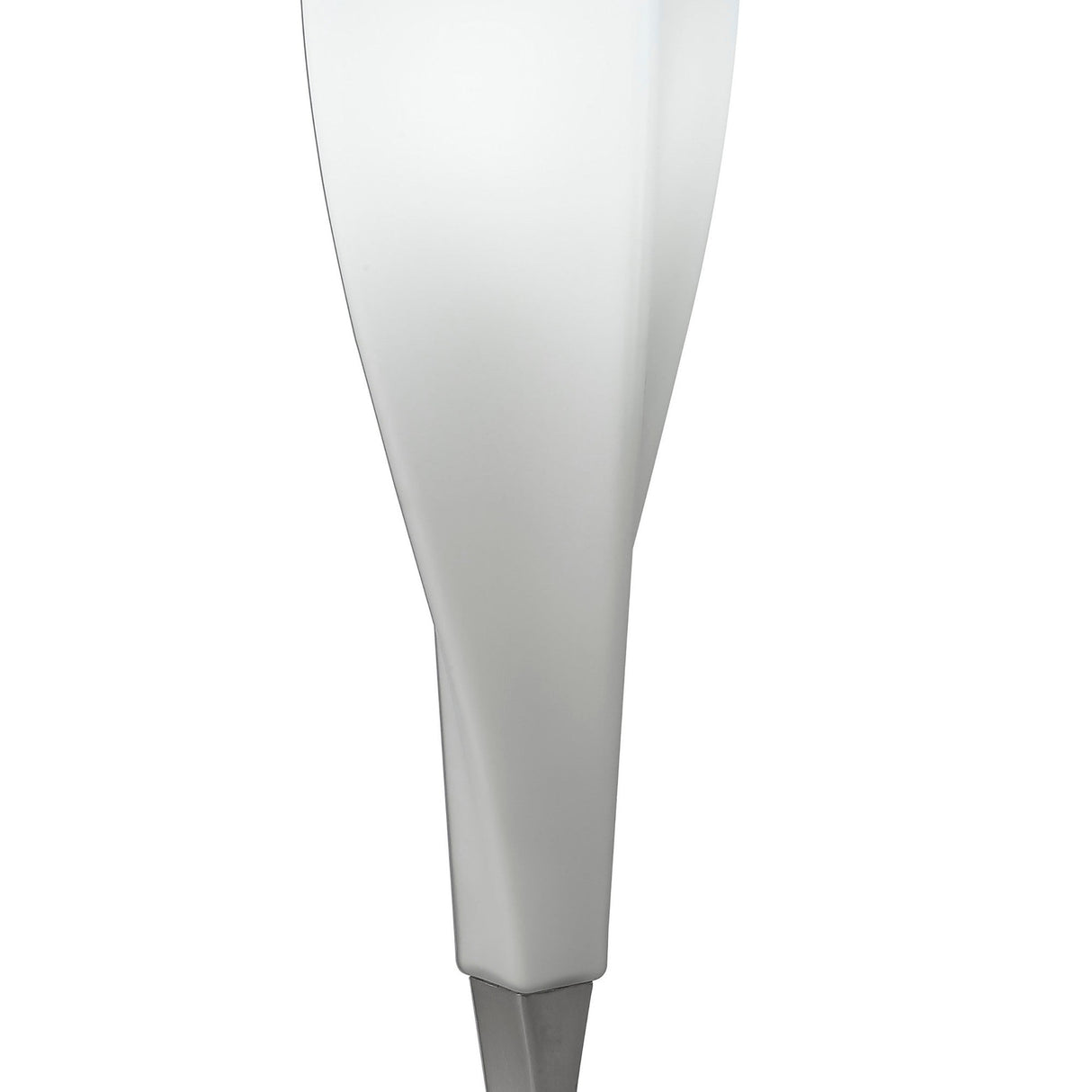 Neo 1 Light Table Lamp - Satin Nickel With Frosted White Glass