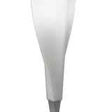 Neo 1 Light Table Lamp - Satin Nickel With Frosted White Glass