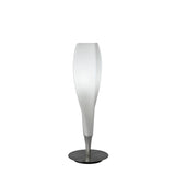 Neo 1 Light Table Lamp - Satin Nickel With Frosted White Glass