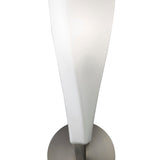 Neo Switched 1 Light Glass Wall Light With Switch - Satin Nickel