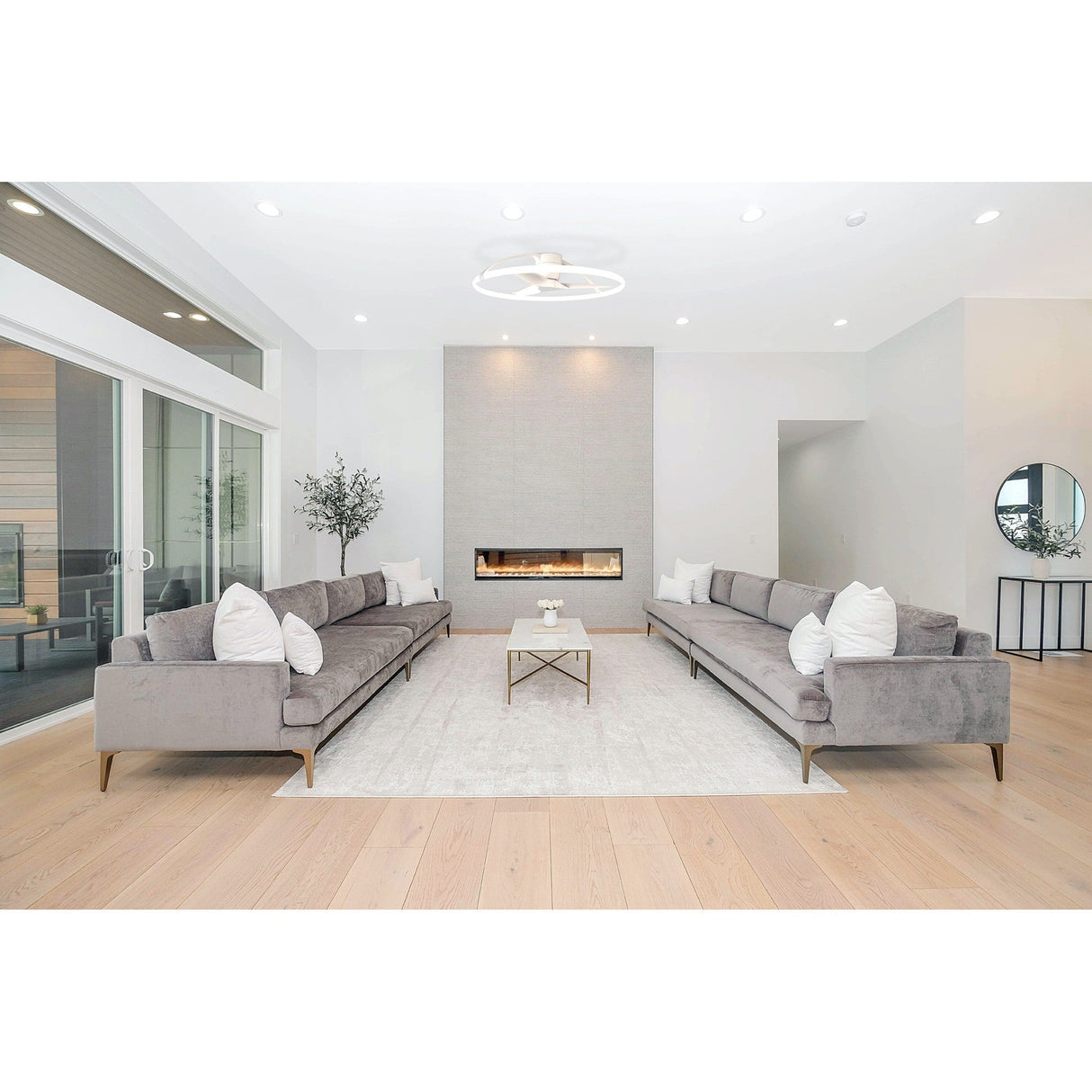 Nepal CCT Dimmable LED Ceiling Retractable Fan Light With Remote, APP & Voice Control - White