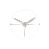 Nepal CCT Dimmable LED Ceiling Retractable Fan Light With Remote, APP & Voice Control - White