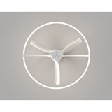 Nepal CCT Dimmable LED Ceiling Retractable Fan Light With Remote, APP & Voice Control - White