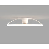 Nepal CCT Dimmable LED Ceiling Retractable Fan Light With Remote, APP & Voice Control - White/Brown