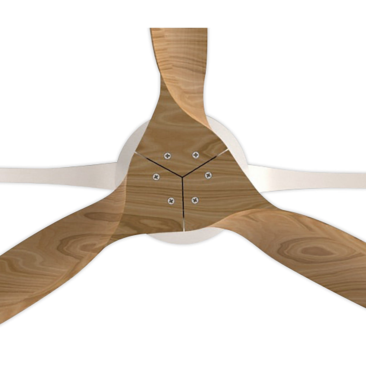 Nepal CCT Dimmable LED Ceiling Retractable Fan Light With Remote, APP & Voice Control - White/Brown