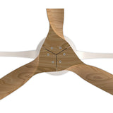 Nepal CCT Dimmable LED Ceiling Retractable Fan Light With Remote, APP & Voice Control - White/Brown