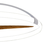 Nepal CCT Dimmable LED Ceiling Retractable Fan Light With Remote, APP & Voice Control - Silver/Brown