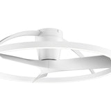 Nepal II CCT Dimmable LED Ceiling Retractable Fan Light With Remote Control - White