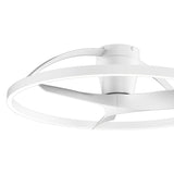 Nepal II CCT Dimmable LED Ceiling Retractable Fan Light With Remote Control - White