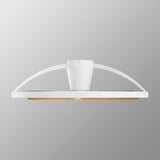 Nepal II CCT Dimmable LED Ceiling Retractable Fan Light With Remote Control - White/Brown