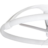 Nepal Mini CCT Dimmable LED Ceiling Fan Light With Remote Control & APP Control - White