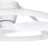 Nepal Mini CCT Dimmable LED Ceiling Fan Light With Remote Control & APP Control - White