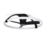 Nepal Mini CCT Dimmable LED Ceiling Retractable Fan Light With Remote & APP Control - Black