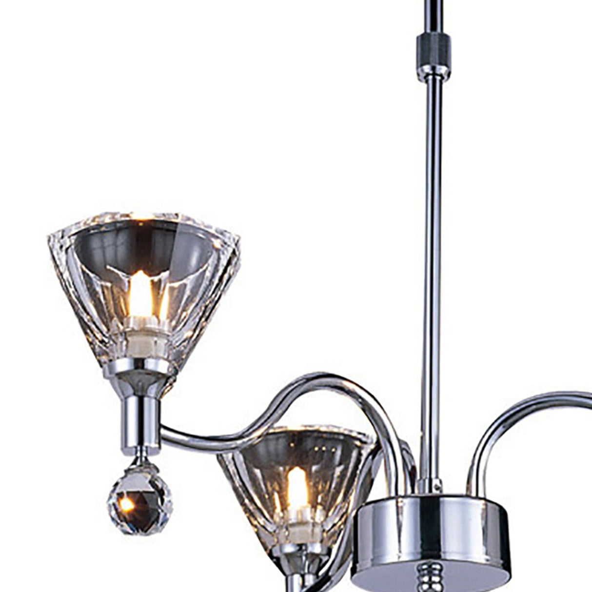 Neptune 52cm Round 3 Light Chandelier - Polished Chrome