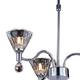 Neptune 52cm Round 3 Light Chandelier - Polished Chrome