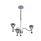 Neptune 52cm Round 3 Light Chandelier - Polished Chrome