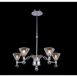 Neptune 52cm Round 5 Light Chandelier - Polished Chrome