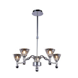 Neptune 52cm Round 5 Light Chandelier - Polished Chrome