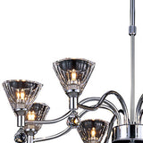 Neptune 65cm Round 8 Light Chandelier - Polished Chrome